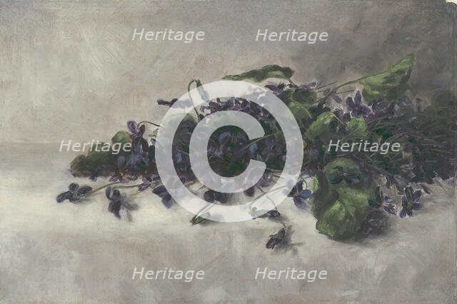 Violets, ca. 1890. Creator: Pauline Powell Burns.