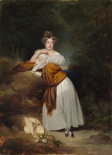 Portrait of Grand Duchess Sophie of Baden (1801-1865), 1831. Creator: Winterhalter, Franz Xavier (1805-1873).