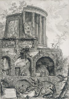Another view of the Temple of the Sibyl in Tivoli, c1761. Creator: Giovanni Battista Piranesi.