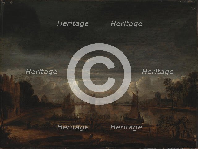 A Dutch Townscape. Creator: Aert van der Neer.