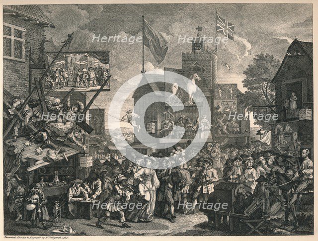 'Southwark Fair', 1733. Artist: William Hogarth.