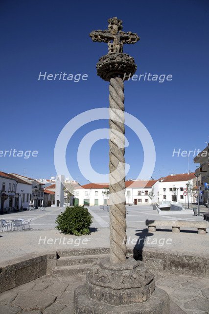 Cross in the city square, Castelo Branco, Portugal, 2009.  Artist: Samuel Magal