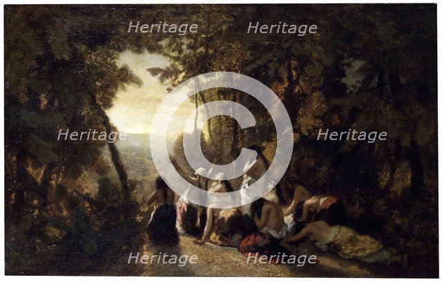 'The Lament of Jephthah's Daughter', 1846.  Artist: Narcisse Virgile Diaz de la Pena