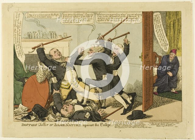 Doctors Differ, etc., 1813. Creator: Charles Williams.