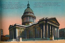 The Panthéon, Paris, c1920. Artist: Unknown.