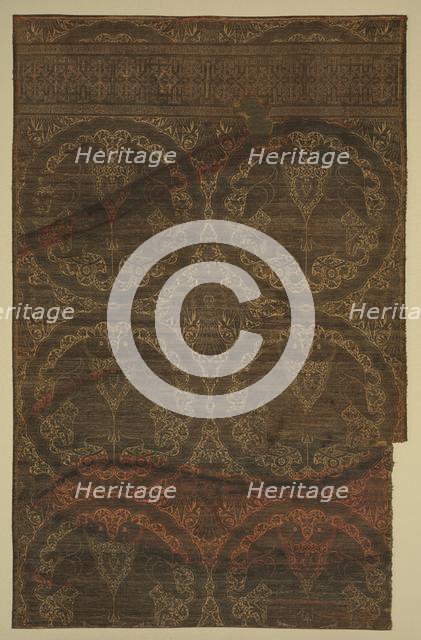 Cloth of gold with felines and eagles, 1225-1275. Creator: Unknown.