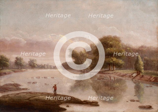 Tipton Island Near Logansport, Indiana, date unknown, c1840s. Creator: George Winter.