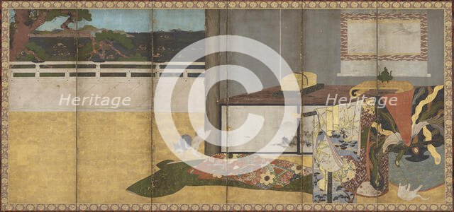 Whose Sleeves?, Edo period, 18th century. Creator: Unknown.