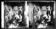 Foochow (Fuzhou), Fukien province, China: a coppersmith at work in his shop, 1871. Creator: John Thomson.
