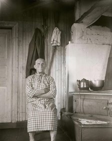 "Wise old woman" from Vilhelmina parish, Lapland, 1932. Creator: Unknown.