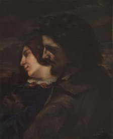 Les amants dans la campagne. Sentiments du jeune âge, c.1844. Creator: Gustave Courbet.