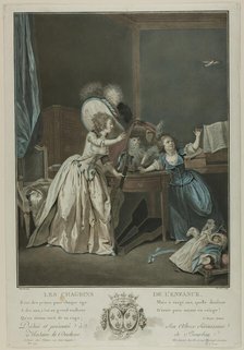 Les Chagrins de l'Enfance, 1789. Creator: Louis Le Coeur.