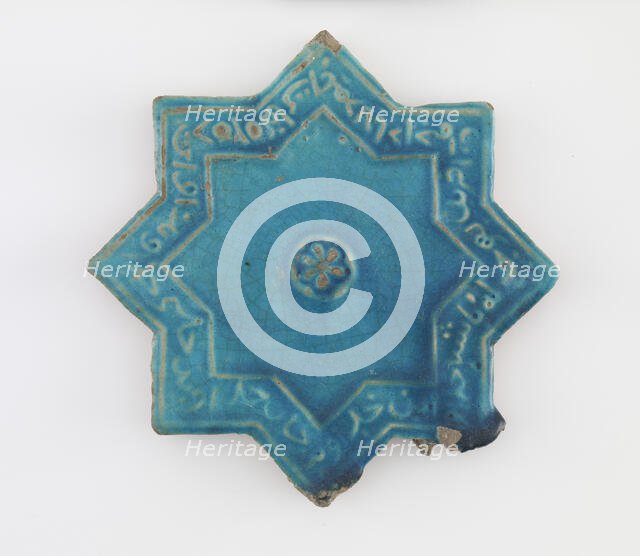 Tile, Il-Khanid dynasty, 12th-13th century. Creator: Unknown.