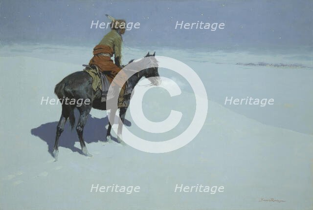 Friends Or Foes? (The Scout), 1902-05. Creator: Frederic Remington.