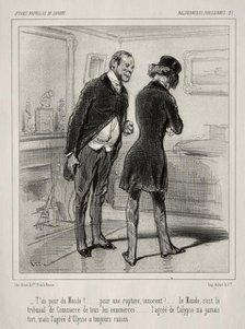 Baliverneries Parisiennes. Creator: Paul Gavarni (French, 1804-1866).