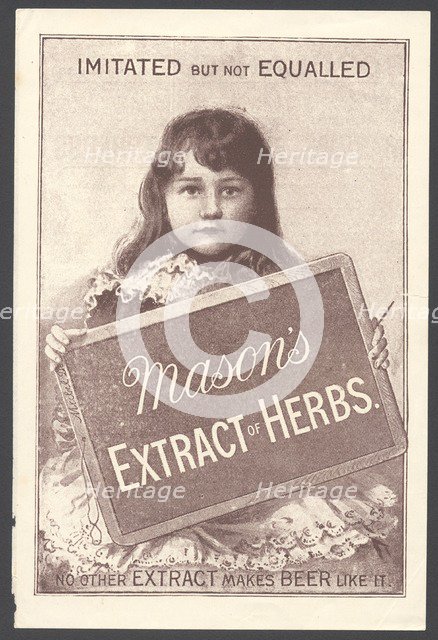 Newball & Mason Extract of Herbs, 1890s. Artist: Unknown