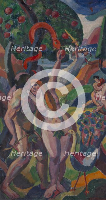 (Adam and Eve), before 1932. Creator: Carl Newman.