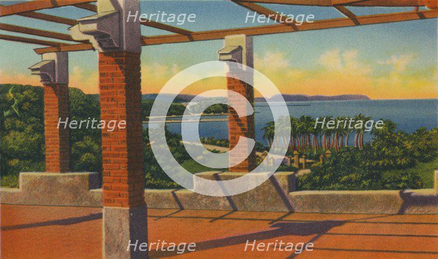 'Salgar Bathing Beach, 18 kilometers from Barranquilla', c1940s. Artist: Unknown.