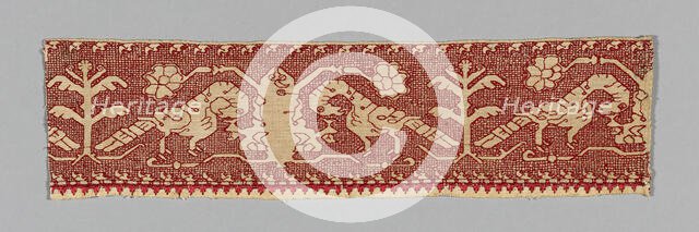 Fragment from a Border, Italy, 17th century. Creator: Unknown.