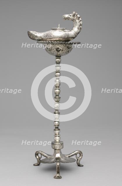 Lamp and Stand, late 300s. Creator: Unknown.