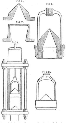 Perreaux's patent pump valves in the International Exhibition, 1862. Creator: Unknown.