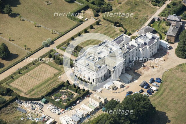 Renovation works at Gorhambury House, Hertfordshire, 2020. Creator: Damian Grady.
