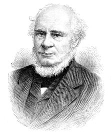 The Forth Bridge: Sir John Fowler, Bart., engineer, 1890. Creator: R. Taylor.