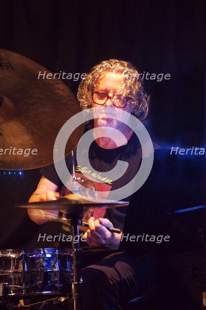 Paul Robinson, Rachel Sutton Quartet, Verdict Jazz Club, Brighton, East Sussex, 24 Sept 2022. Creator: Brian O'Connor.
