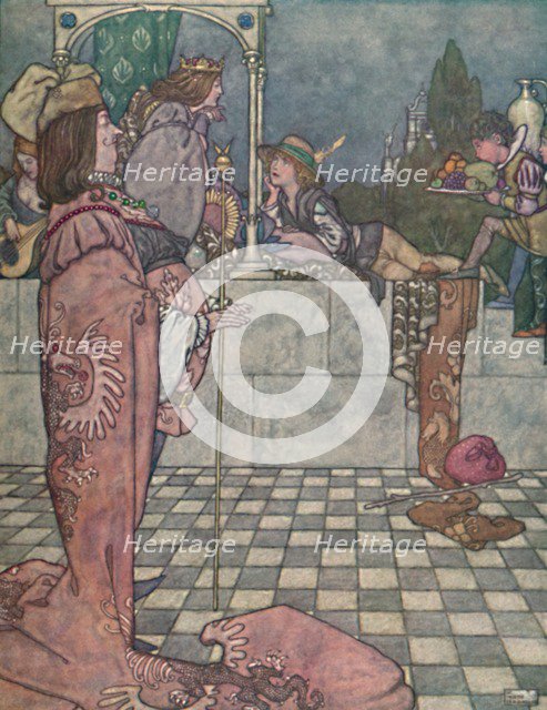 'He Did Not Come to Woo Her, He Said', c1930. Artist: W Heath Robinson.