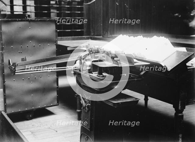 Post Office Department Cancelling Machine, 1913. Creator: Harris & Ewing.