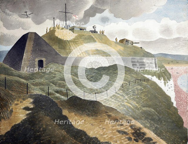 Coastal defences, 1940. Creator: Eric Ravilious.