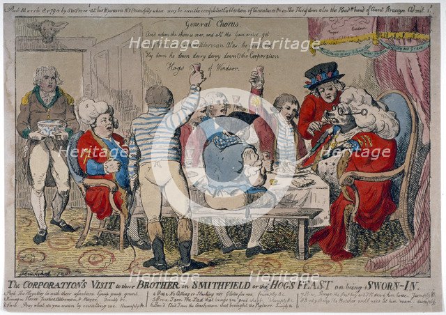 Corporation of Windsor, 1790. Artist: Isaac Cruikshank