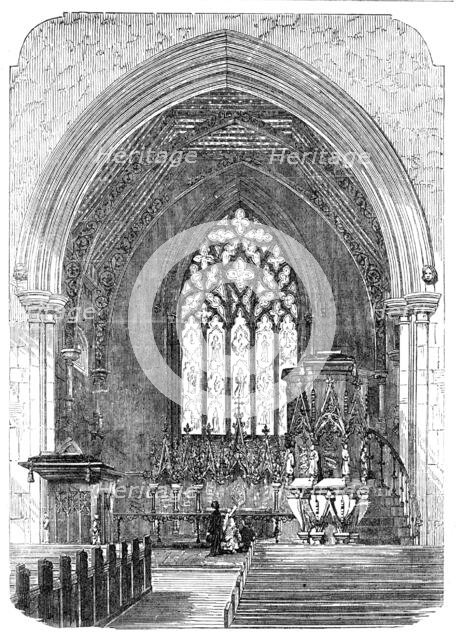 New Church of St. Saviour, Warwick-Road, Paddington - the Chancel, 1856.  Creator: Unknown.