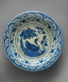 Dish with a Swimming Duck, Iran, 16th century. Creator: Unknown.