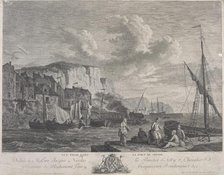 Vue prise dans le port de Dieppe (View of the port of Dieppe), c.1771. Creator: Marie-Jeanne Ozanne.