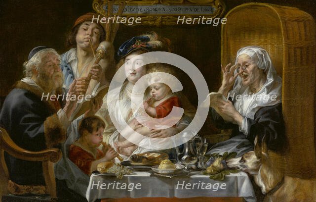 As the Old Sang, So Pipe the Young, 1638. Creator: Jacob Jordaens I.
