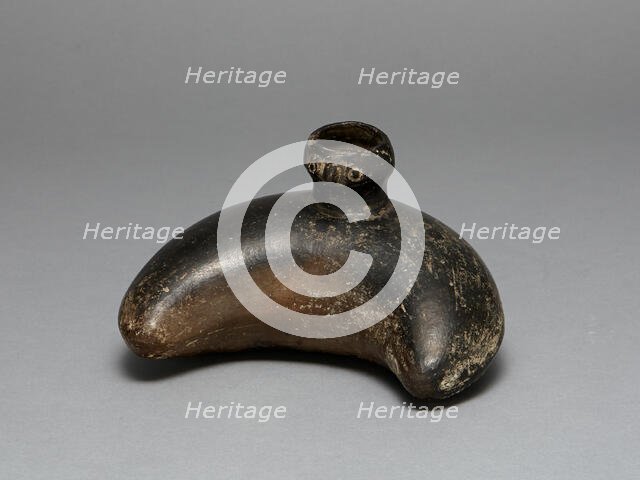 Curving Vessel with Molded Head Spout, A.D. 1200/1450. Creator: Unknown.