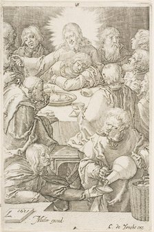 The Last Supper, 1615/1620. Creator: Jan Muller.