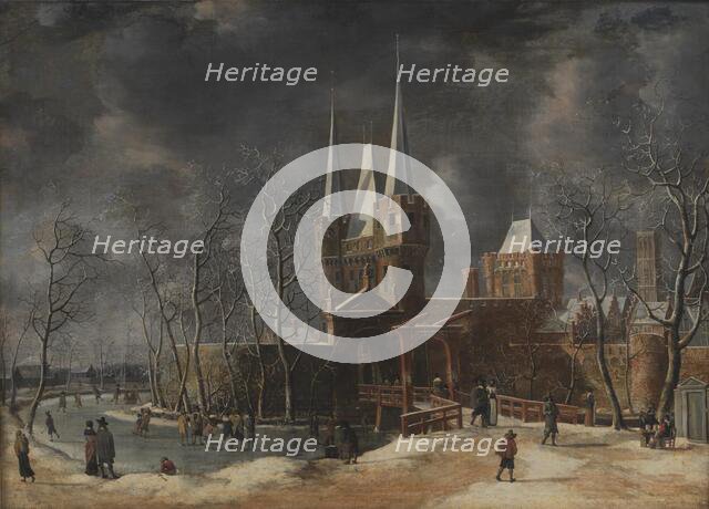 The Luttekepoort in Harderwijk in the Winter, 1664. Creator: Anthonie Beerstraaten.