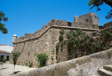 View of the castle, Valencia de Alcantara, Extremadura, Spain, 2008.  Creator: LTL.