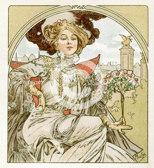 Paris Exposition, 1900. Artist: Alphonse Mucha