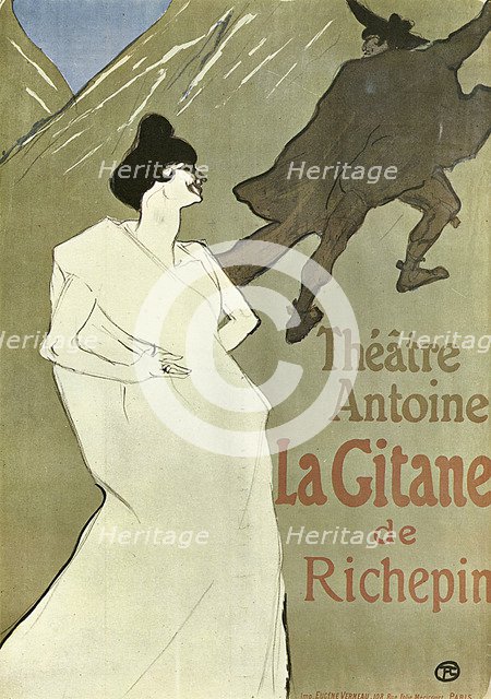 'La Gitane', 1899-1900.  Artist: Henri de Toulouse-Lautrec