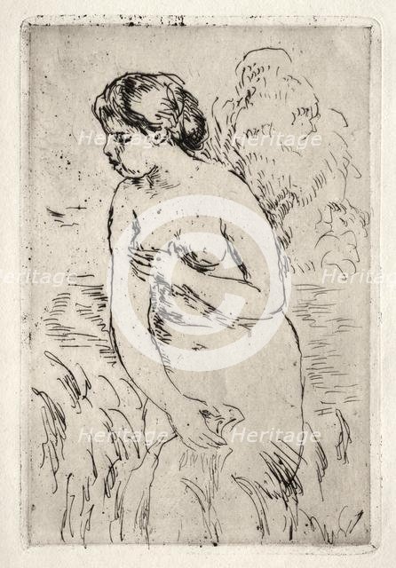 Baigneuse debout, à mi-jambes. Creator: Pierre-Auguste Renoir (French, 1841-1919).