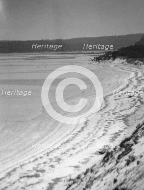 Switzer, John, Mr., beach, 1928 June. Creator: Arnold Genthe.