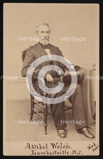 Portrait of Ashbel Welch (1809-1882), Before 1882. Creator: Frederick Gutekunst.