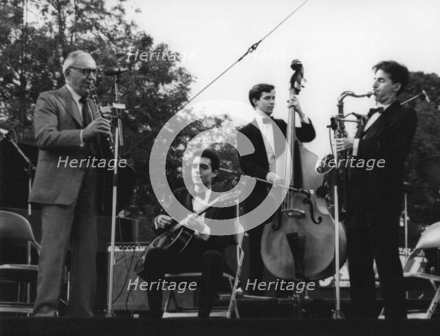 Benny Goodman, Capital Radio Jazz Festival, Knebworth, 1982. Creator: Denis Williams.