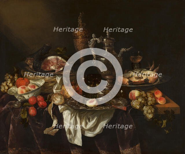 Banquet Still Life, c1640-1690. Creator: Abraham van Beyeren.