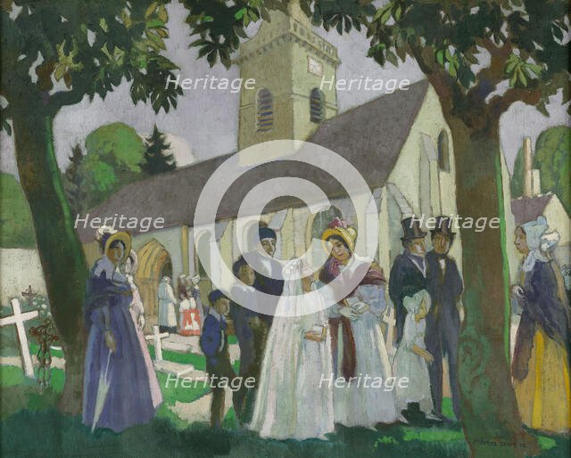 Première communion de Léopoldine à Fourqueux, 1933. Creator: Maurice Denis.