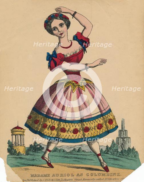'Madame Auriol as Columbine', c1849. Creator: Unknown.