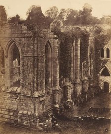 Fountains Abbey. The Refectory and Kitchen, 1850s. Creator: Joseph Cundall.